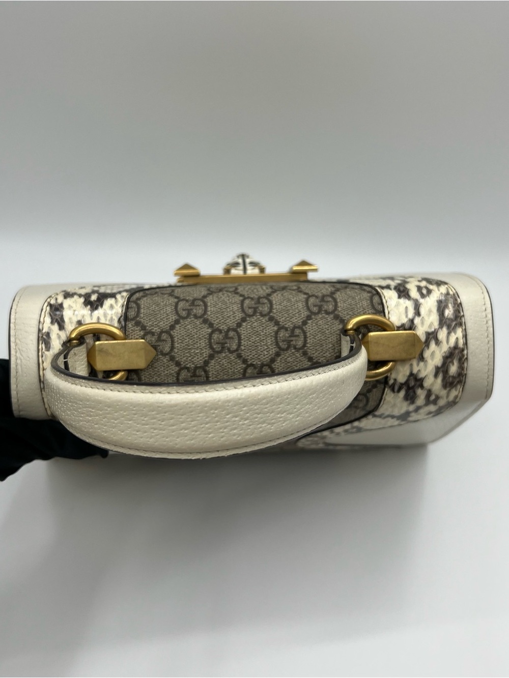 Gucci Osiride Top-handle Crossbody in beige Python&calfskin&canvas gold hardware - Picture 3 of 16